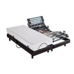 Sommier relaxation motoris - bultex - pop art sigma - 80 x 200 cm - 10 plots rglables - wenge