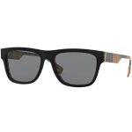 Lunettes de soleil - burberry - b logo be 4293 - noir - gris - actate homme