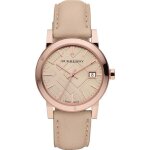 Burberry bu9014?montre de poignet pour homme bracelet en cuir gris 277