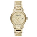 Montre femme - burberry - bu9038 - pvd dor / acier inoxydable - 38 mm - mouvement quartz