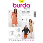 Burda b7031 patron de couture robe et t - shirt 19 x 13 cm?