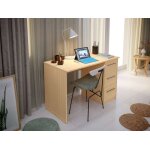 Bureau 3 tiroirs idro modern - amazon movian - effet htre