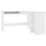 Bureau dangle - table ordinateur - hb024 - 120x140x75 cm - plateau coulissant - 2 étagères ouvertes Bureau dangle - table ordinateur - hb024 - 120x140x75 cm - plateau coulissant - 2 étagères ouvertes