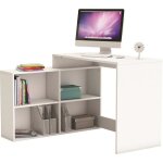 Bureau dangle nagano - panneaux de particules - blanc mat - l 1119 x p 1007 x h 767 cm - demeyere