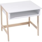Bureau enfant blanc l58cm - atmosphera createur dinterieur