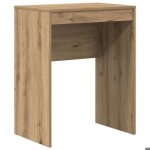 Bureau en ch�ne artisanal - vidaxl - 60x40x76 cm - marron - robuste et durable - gain de place - facile ...