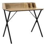 Bureau - home deco factory - klaus - pratique - marron et noir