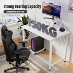 Bureau dordinateur pipipoxerbureau gaming avec supportavec crochebureau informatique ergonomique 80x40x75cm ...