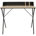 Bureau - home deco factory - brice - epur� - noir et marron
