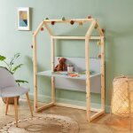 Bureau enfant cabane tiny gris �volutif