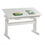 Bureau enfant colier junior olivia table  dessin rglable en hauteur et pupitre inclinable avec 2 tiroirs ...
