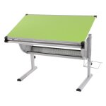 Bureau enfant oxford plateau inclinable hauteur r?glable vert