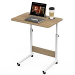 Bureau informatique - marque - 60  40 cm - hauteur rglable - 4 roulettes verrouillables