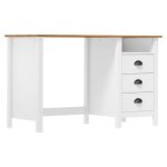 Bureau informatique hill range avec 3 tiroirs 120x50x74 cm - menco197459 - pin solide Bureau informatique hill range avec 3 tiroirs 120x50x74 cm - menco197459 - pin solide