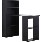 Homcom - bureau - bois - 120x55x120cm - noir Homcom - bureau - bois - 120x55x120cm - noir