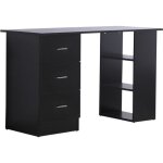 Homcom - bureau - bois - 120x49x72cm - noir Homcom - bureau - bois - 120x49x72cm - noir
