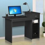 Bureau informatique 112x50x82 cm - avec tiroir et Étagères de rangement - poste de travail pour bureau ... Bureau informatique 112x50x82 cm - avec tiroir et Étagères de rangement - poste de travail pour bureau ...