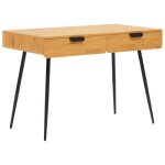 Bureau - louis - scandinave - 2 tiroirs - bois - compact et fonctionnel