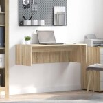 Bureau mural - vidaxl - 100 x 45 x 30 cm - bois ding�nierie - gain de place - surface facile � nettoyer ...