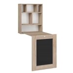 D�tails sur le bureau pliable tilt table murale pliante pour ordinateur bureau m�nager sonoma ch�ne