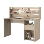 Bureau avec rhausse escale - dcor chne - l 138 x p 60 x h 120 cm - parisot