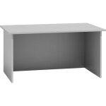 Bureau standard - blanc - droit - bois - panneaux de particules - 120 cm x 60 cm x 74 cm