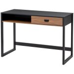 Homcom - bureau informatique - bois - 110x50x76cm - noir