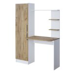 Bureau tessa 122. 9x52cm blanc / ch�ne de force dor� vicco