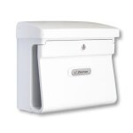 Bo�te aux lettres - burg - w�chter - bremen 885 w - plastique blanc - porte - journaux int�gr� - norme ...