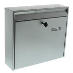 Bo�te aux lettres - burg - w�chter - mail 5877 si - grand volume - acier galvanis� - argent�