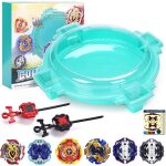 Burst ar�ne set - 6 toupies et 2 lanceurs - stadium de combat pour enfants