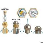Buse de nettoyage de canalisations - pzcc - compatible k�rcher kr�nzle nilfisk - filetage 1 / 8 ou 1 ...
