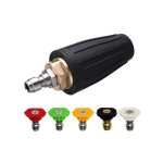 Buse turbo pour nettoyeur haute pression buse rotative et 5 pointes connexion rapide 1 / 4