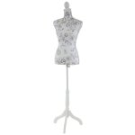 Buste de couture feminin sur pieds hauteur regable mannequin femme deco vitrine fibre de verre blanc ... Buste de couture feminin sur pieds hauteur regable mannequin femme deco vitrine fibre de verre blanc ...