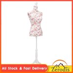 Buste de couture de femme en coton blanc motifs  rosiers - bk30030 (pla)