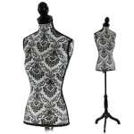 Buste de couture mannequin fee deco vitrine noir et blanc