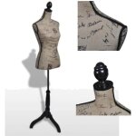 Buste de couture mannequin de femme rglable en hauteur de 133 cm  168 cm fait de jute marron et noir ...