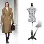 Buste de présentation femme de couture mannequin noir et blanc chaud jid Buste de présentation femme de couture mannequin noir et blanc chaud jid