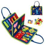 Busy board jouet educatif pour apprendre motricit� fine jeux planche portable pour enfants tableau activit�s ...