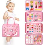 Busy board jouet montessori pour enfant 2 ans 5 couches planche montessori jouet pour fille de 3 ans ...