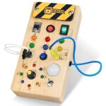 Busy board montessori en bois jeux montessori jouet enfant 1 - 3 ans