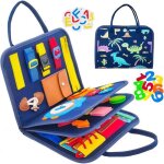 Busy board montessori pour enfants - jeux montessori 3 ans et plus tout - petits - blanc - 3 ans