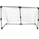But de football 2 en 1 outdoor toys avec ballon gonflable et pompe 56x192x110 cm