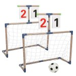 But de football - huole - avec ballon 16cm - pompe incluse - h 78 cm l 79 cm - enfant
