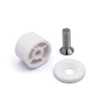 But�e de lame - zf h132 - l15 mm - avec rondelle et vis l20 - blanc