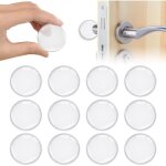 Butée de porte murale - transparent - rond - adhésif - 12 pièces - 40x40x8mm Butée de porte murale - transparent - rond - adhésif - 12 pièces - 40x40x8mm