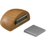 Bute de porte - inofix - chne - arrt magntique - fixation adhsive - demi - cercle