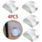 Butée de porte magnétique transparente - protection anti - collision pour murs - 4 pièces Butée de porte magnétique transparente - protection anti - collision pour murs - 4 pièces