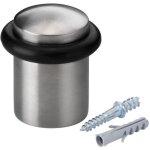 Butée de porte à vis + joint - inox Butée de porte à vis + joint - inox