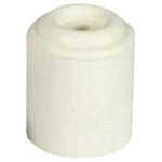 Bute de porte maxigum caoutchouc blanc avl sans vis - 30 h. 35 mm - bb43035